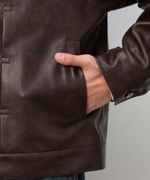 Purple&Yellow / パープルアンドイエロー ブルゾン | 合成皮革Gジャン | 詳細18