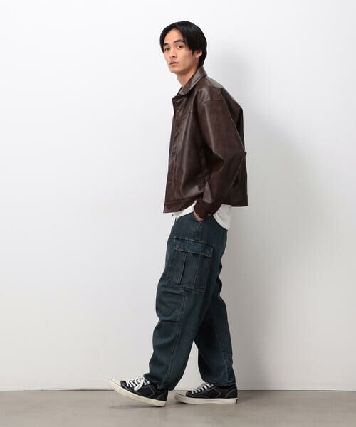 Purple&Yellow / パープルアンドイエロー ブルゾン | 合成皮革Gジャン | 詳細10