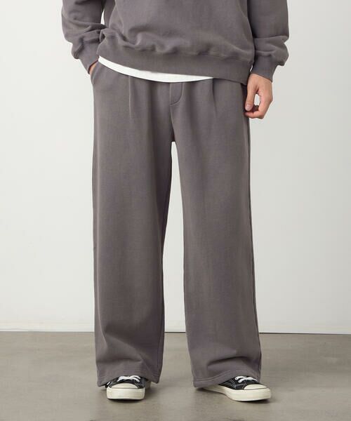 Purple&Yellow / パープルアンドイエロー その他パンツ | フロスト裏毛ワイドパンツ | 詳細8