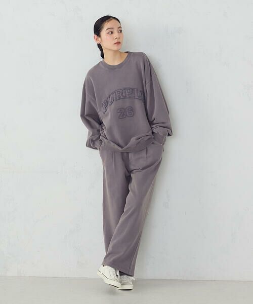 Purple&Yellow / パープルアンドイエロー その他パンツ | フロスト裏毛ワイドパンツ | 詳細10