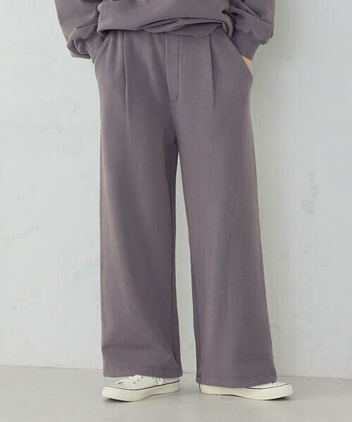 Purple&Yellow / パープルアンドイエロー その他パンツ | フロスト裏毛ワイドパンツ | 詳細12