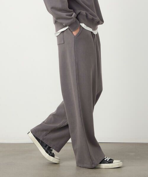 Purple&Yellow / パープルアンドイエロー その他パンツ | フロスト裏毛ワイドパンツ（パープル）