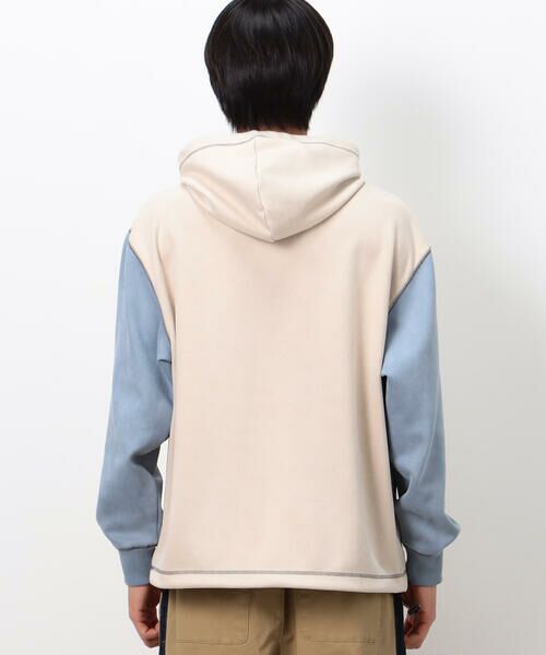 Purple&Yellow / パープルアンドイエロー パーカー | スエードタッチダンボール プルパーカ | 詳細8