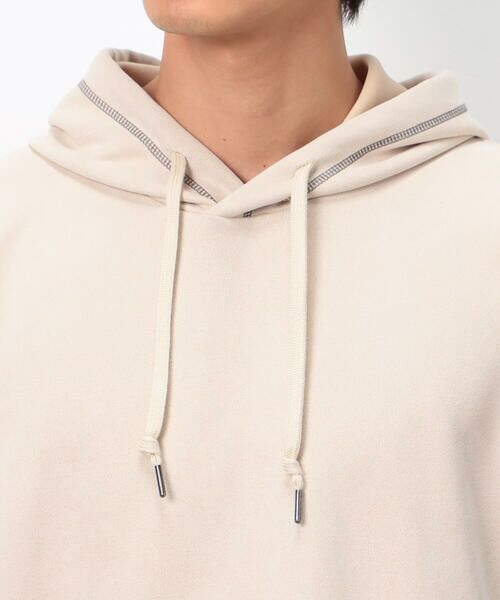 Purple&Yellow / パープルアンドイエロー パーカー | スエードタッチダンボール プルパーカ | 詳細9