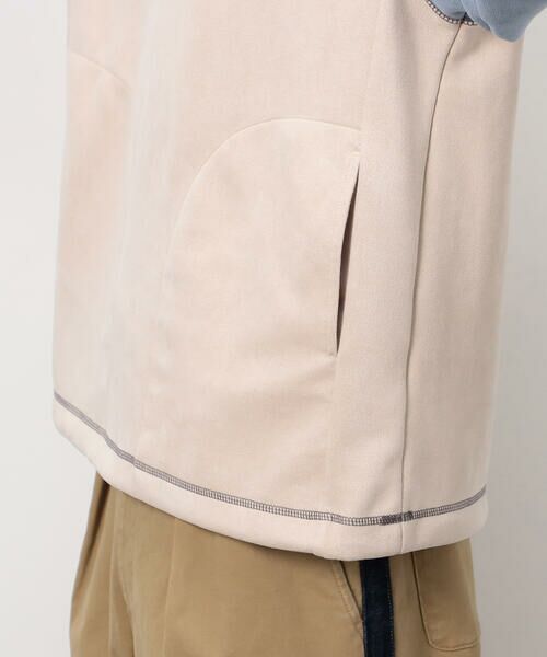 Purple&Yellow / パープルアンドイエロー パーカー | スエードタッチダンボール プルパーカ | 詳細12