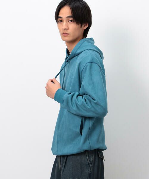 Purple&Yellow / パープルアンドイエロー パーカー | スエードタッチダンボール プルパーカ | 詳細17