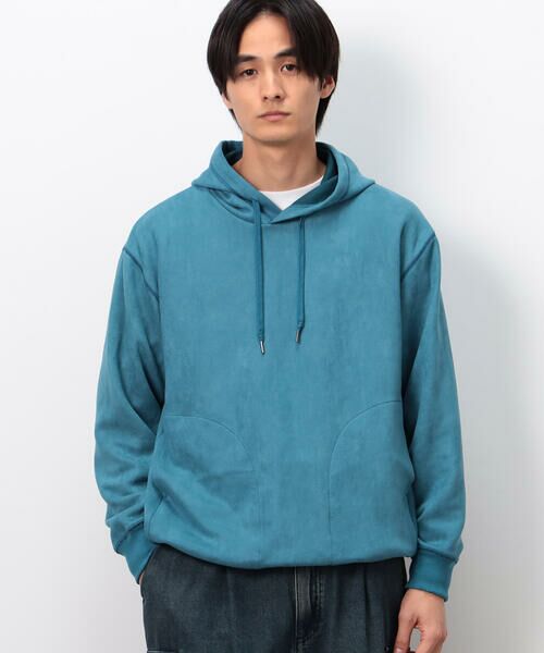 Purple&Yellow / パープルアンドイエロー パーカー | スエードタッチダンボール プルパーカ | 詳細18