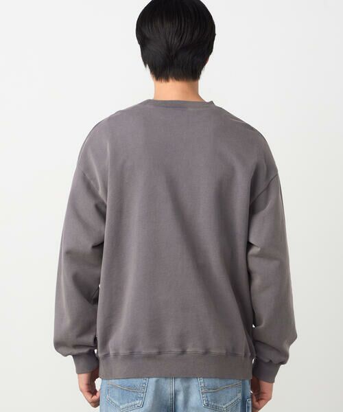 Purple&Yellow / パープルアンドイエロー カットソー | フロストアップリケ裏毛プルオーバー | 詳細16