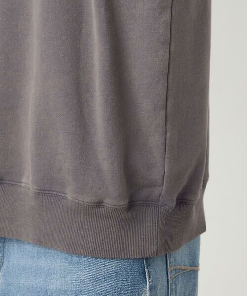 Purple&Yellow / パープルアンドイエロー カットソー | フロストアップリケ裏毛プルオーバー | 詳細20