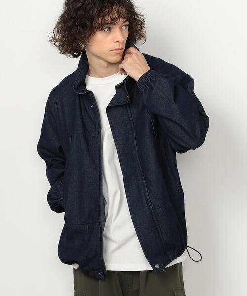 Purple&Yellow / パープルアンドイエロー ブルゾン | デニムバック刺繍ブルゾン | 詳細23