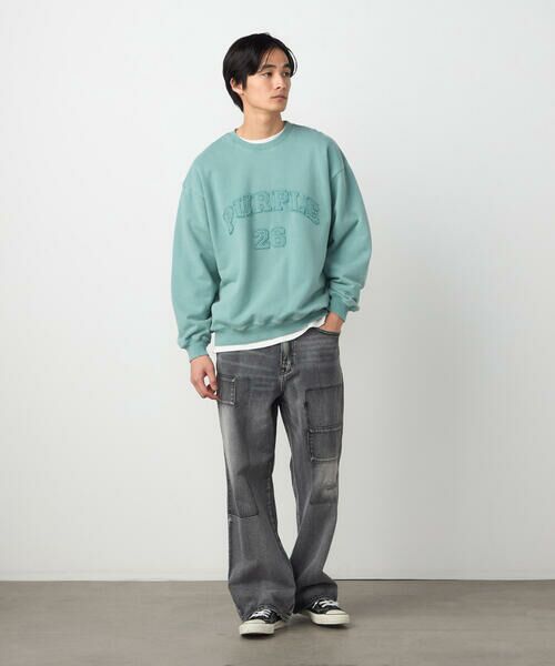 Purple&Yellow / パープルアンドイエロー デニムパンツ | リメイク風加工 デニムパンツ | 詳細1