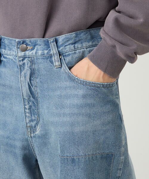 Purple&Yellow / パープルアンドイエロー デニムパンツ | リメイク風加工 デニムパンツ | 詳細15