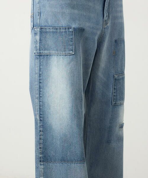 Purple&Yellow / パープルアンドイエロー デニムパンツ | リメイク風加工 デニムパンツ | 詳細17