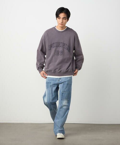 Purple&Yellow / パープルアンドイエロー デニムパンツ | リメイク風加工 デニムパンツ | 詳細6