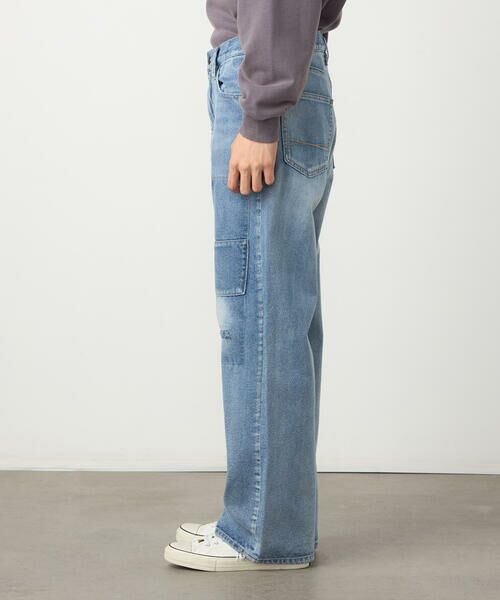 Purple&Yellow / パープルアンドイエロー デニムパンツ | リメイク風加工 デニムパンツ | 詳細10