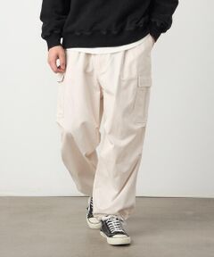 Purple&Yellow / パープルアンドイエロー その他パンツ | ツイルワイドカーゴパンツ