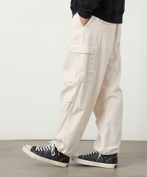 Purple&Yellow / パープルアンドイエロー その他パンツ | ツイルワイドカーゴパンツ | 詳細3