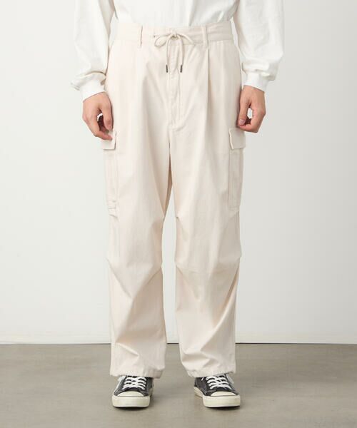 Purple&Yellow / パープルアンドイエロー その他パンツ | ツイルワイドカーゴパンツ | 詳細4