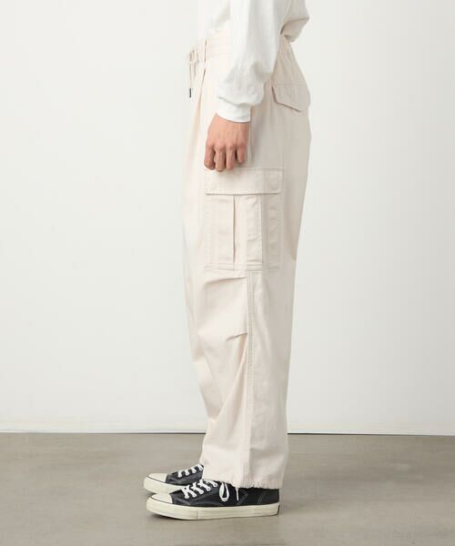 Purple&Yellow / パープルアンドイエロー その他パンツ | ツイルワイドカーゴパンツ | 詳細5