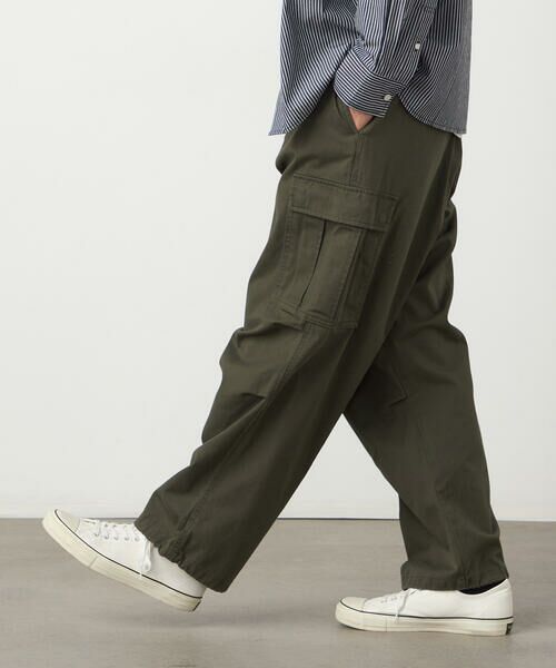 Purple&Yellow / パープルアンドイエロー その他パンツ | ツイルワイドカーゴパンツ | 詳細17