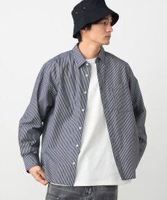 Purple&Yellow / パープルアンドイエロー シャツ・ブラウス | バック刺繍 ストライプシャツ