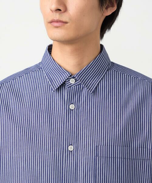 Purple&Yellow / パープルアンドイエロー シャツ・ブラウス | バック刺繍 ストライプシャツ | 詳細18