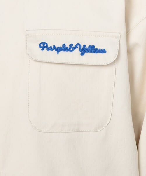 Purple&Yellow / パープルアンドイエロー ブルゾン | コットンセルロースツイル バック刺繍ブルゾン | 詳細17