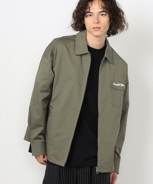 Purple&Yellow / パープルアンドイエロー ブルゾン | コットンセルロースツイル バック刺繍ブルゾン | 詳細22