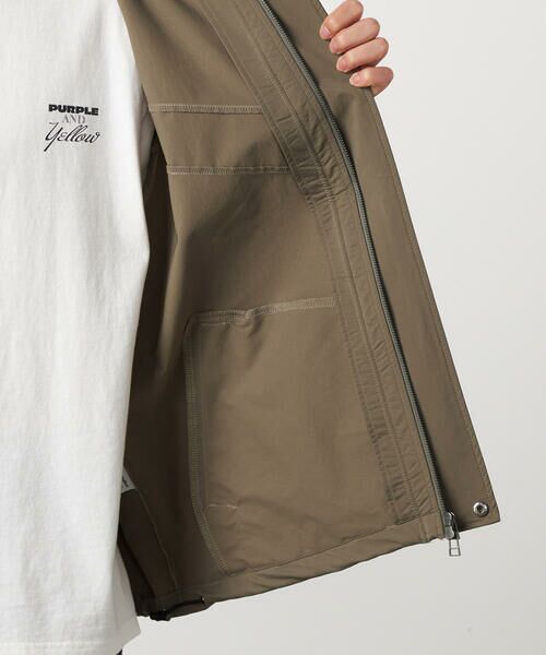 Purple&Yellow / パープルアンドイエロー パーカー | ポリエステルストレッチ マウンテンパーカ | 詳細23