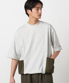 Purple&Yellow / パープルアンドイエロー カットソー | 布帛 ポケットプルオーバー