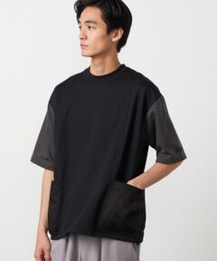 Purple&Yellow / パープルアンドイエロー カットソー | 布帛 ポケットプルオーバー