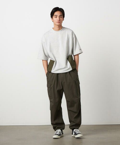 Purple&Yellow / パープルアンドイエロー カットソー | 布帛 ポケットプルオーバー | 詳細1