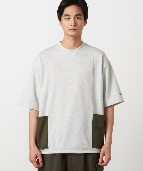 Purple&Yellow / パープルアンドイエロー カットソー | 布帛 ポケットプルオーバー | 詳細6