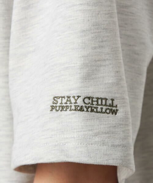 Purple&Yellow / パープルアンドイエロー カットソー | 布帛 ポケットプルオーバー | 詳細11