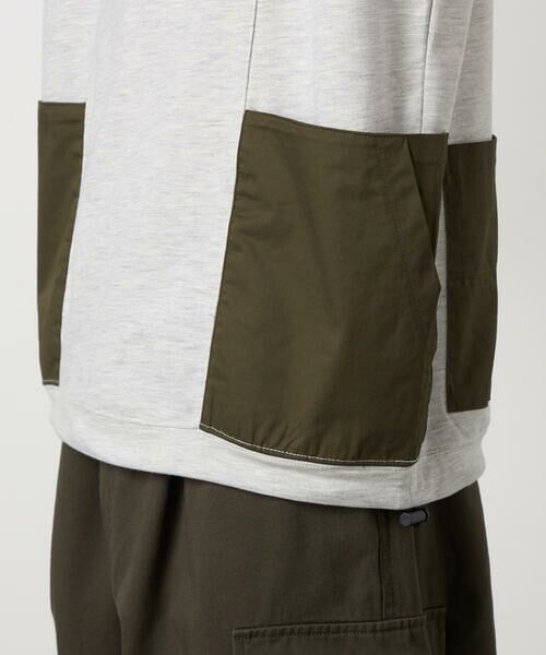 Purple&Yellow / パープルアンドイエロー カットソー | 布帛 ポケットプルオーバー | 詳細13