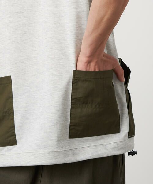 Purple&Yellow / パープルアンドイエロー カットソー | 布帛 ポケットプルオーバー | 詳細14