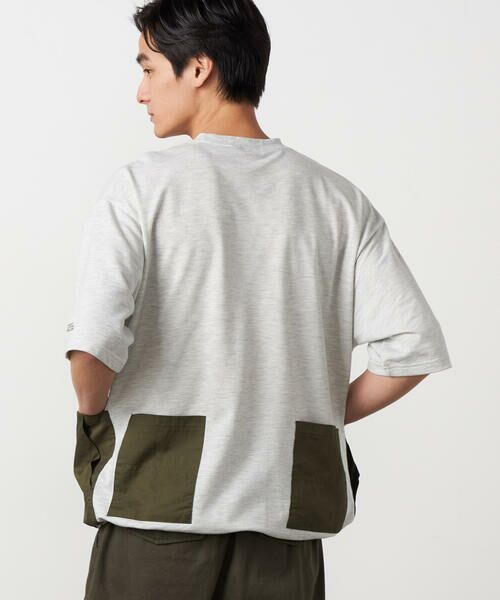 Purple&Yellow / パープルアンドイエロー カットソー | 布帛 ポケットプルオーバー | 詳細5