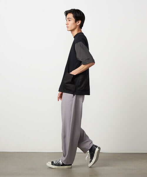 Purple&Yellow / パープルアンドイエロー カットソー | 布帛 ポケットプルオーバー | 詳細18