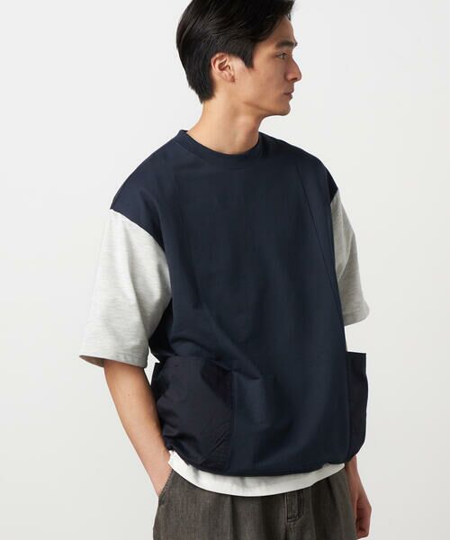 Purple&Yellow / パープルアンドイエロー カットソー | 布帛 ポケットプルオーバー | 詳細25