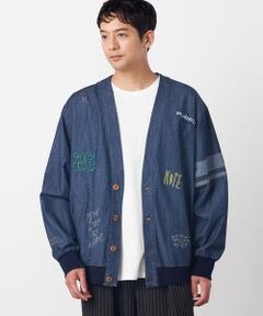 Purple&Yellow / パープルアンドイエロー その他アウター | ライトオンスデニム 刺繍カーディガン