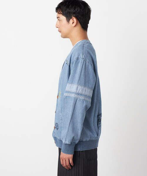 Purple&Yellow / パープルアンドイエロー その他アウター | ライトオンスデニム 刺繍カーディガン | 詳細10