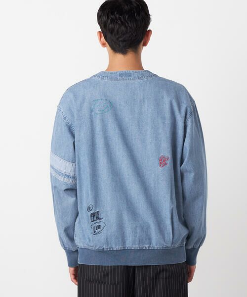 Purple&Yellow / パープルアンドイエロー その他アウター | ライトオンスデニム 刺繍カーディガン | 詳細11