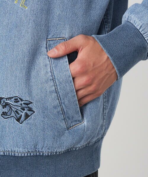 Purple&Yellow / パープルアンドイエロー その他アウター | ライトオンスデニム 刺繍カーディガン | 詳細15