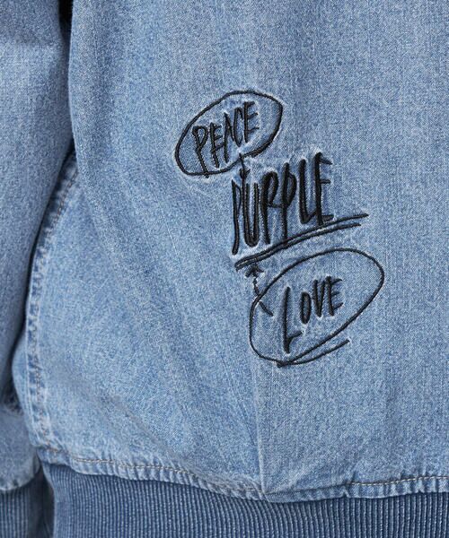 Purple&Yellow / パープルアンドイエロー その他アウター | ライトオンスデニム 刺繍カーディガン | 詳細18