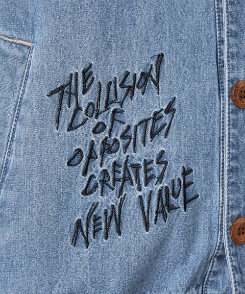 Purple&Yellow / パープルアンドイエロー その他アウター | ライトオンスデニム 刺繍カーディガン | 詳細19