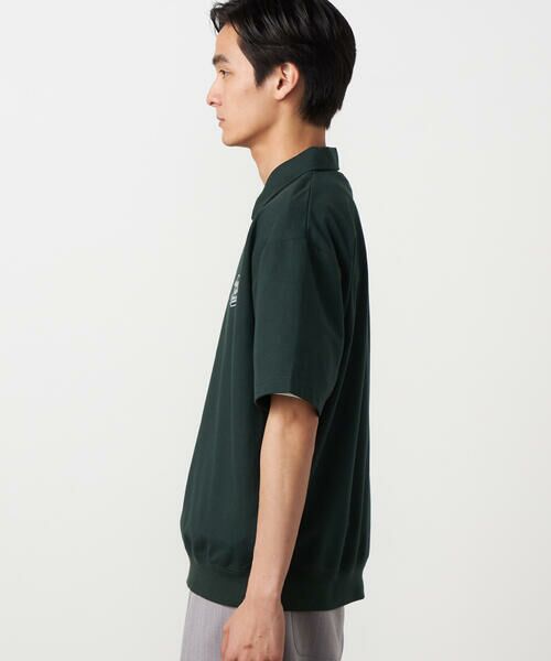 Purple&Yellow / パープルアンドイエロー カットソー | ハーフジップ ポロプルオーバー | 詳細14