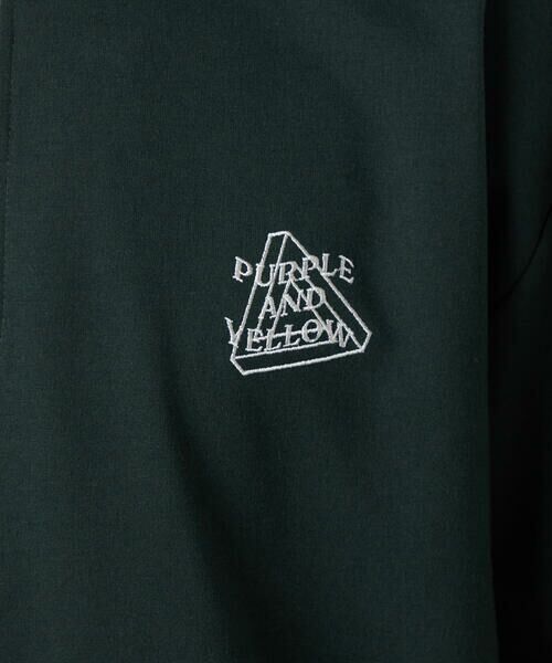 Purple&Yellow / パープルアンドイエロー カットソー | ハーフジップ ポロプルオーバー | 詳細18