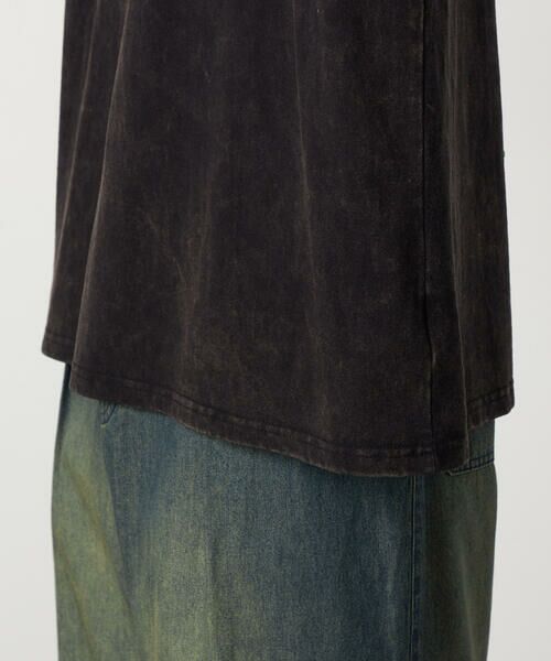 Purple&Yellow / パープルアンドイエロー Tシャツ | バックプリント フロスト半袖Tシャツ | 詳細15