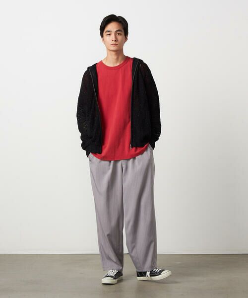 Purple&Yellow / パープルアンドイエロー Tシャツ | バックプリント フロスト半袖Tシャツ | 詳細20