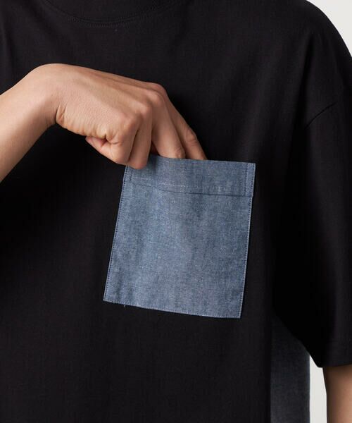 Purple&Yellow / パープルアンドイエロー Tシャツ | バックプリント 布帛切り替えTシャツ | 詳細14